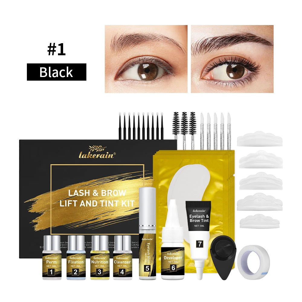 Professional Eyelash and Eyebrow Lifting and Tinting Kit