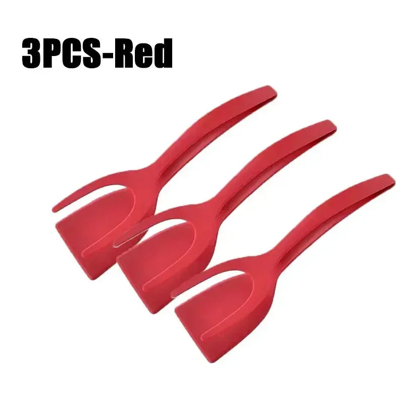2-in-1 Non-Stick Spatula and Kitchen Tongs for Cooking