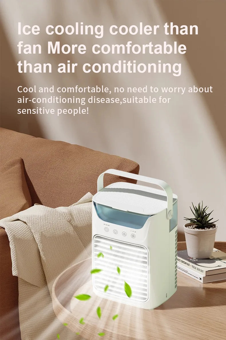 Portable Desktop Air Cooler with Humidifier Spray - 11