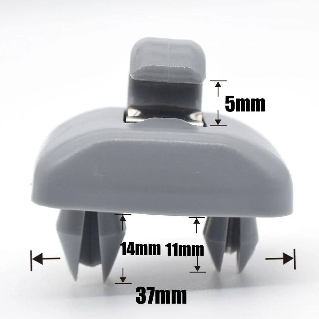 Replacement Gray Sun Visor Clips for Audi Vehicles