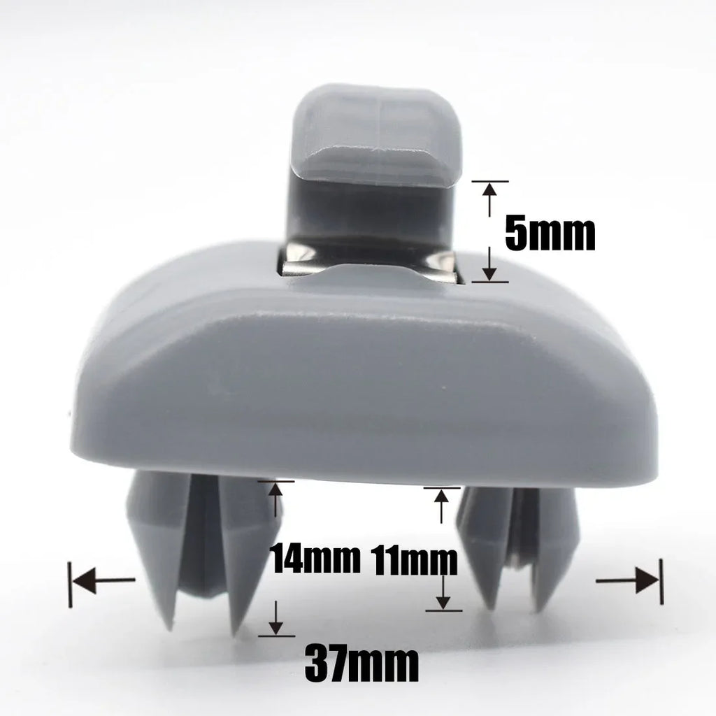 Replacement Gray Sun Visor Clips for Audi Vehicles