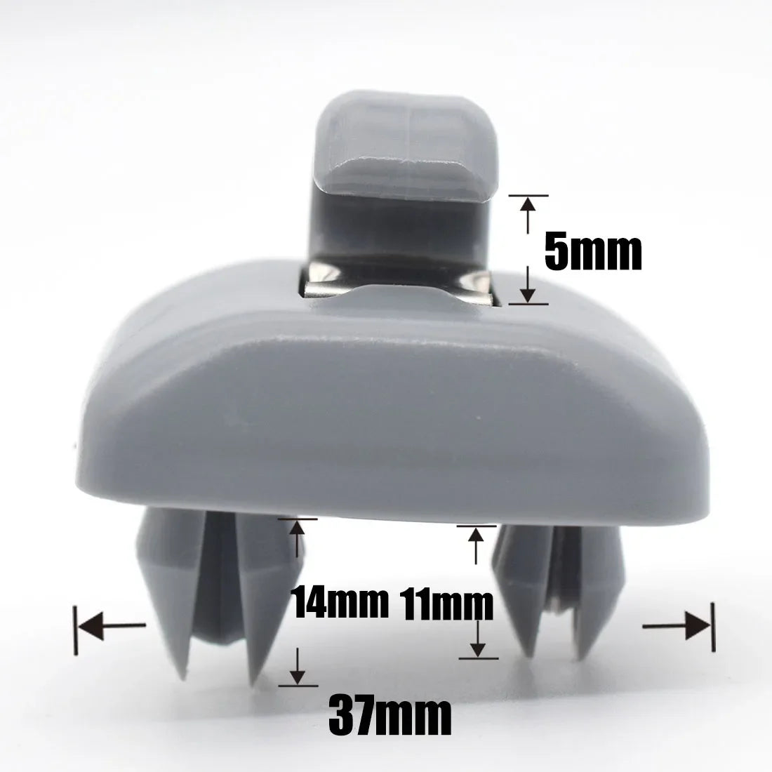 Replacement Gray Sun Visor Clips for Audi Vehicles