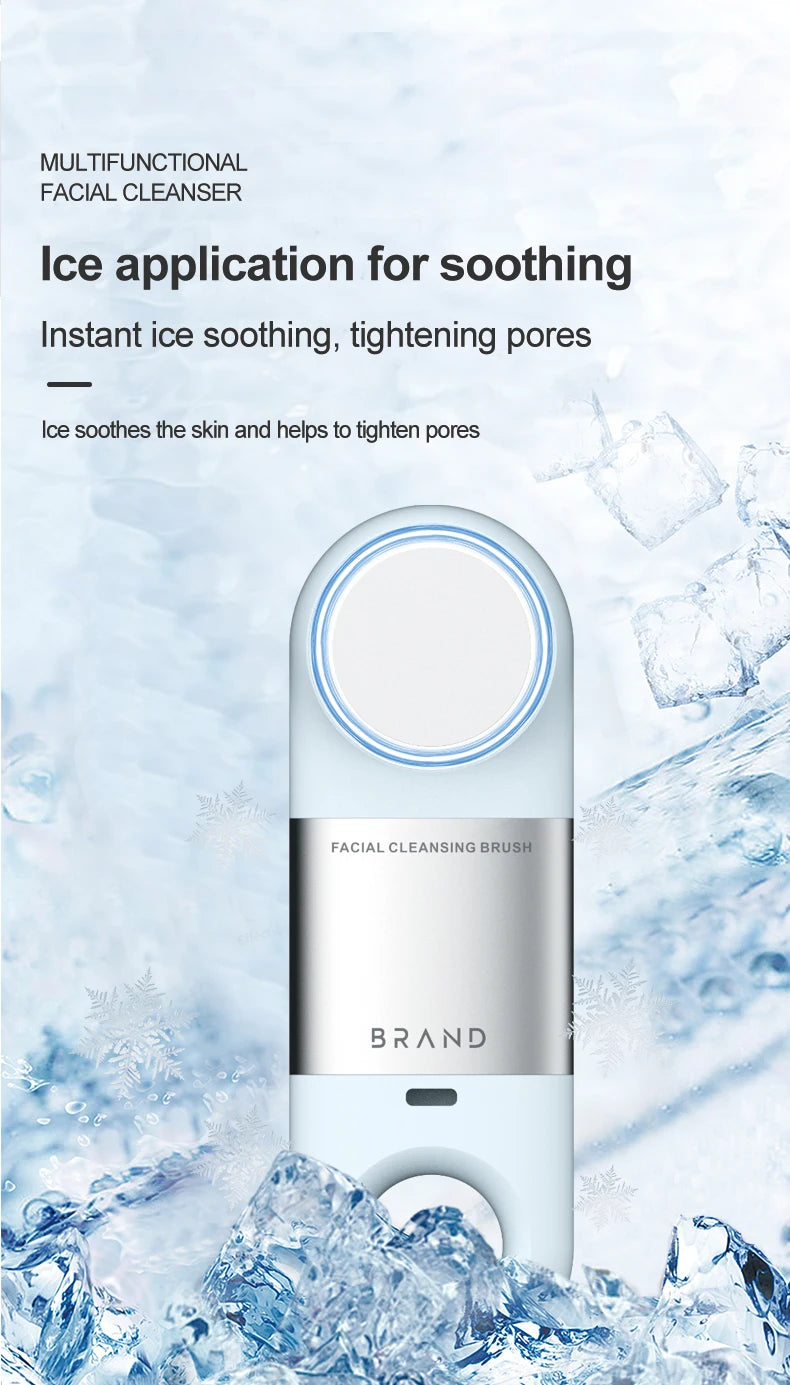 Hot and Cold Sonic Facial Cleansing Brush