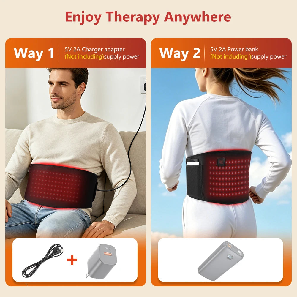 Red Light Therapy Heating Belt for Pain Relief - 11