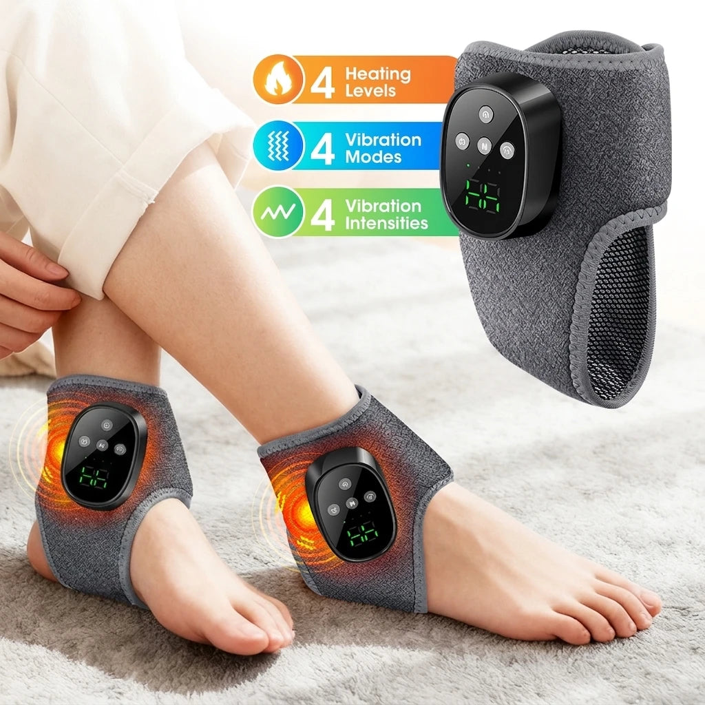 Heated Ankle Massager with Vibration Therapy - 1