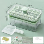 One-Press Easy Release Ice Cube Tray with Storage Box