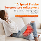 Electric Heated Waist and Back Support Wrap with Temperature Control