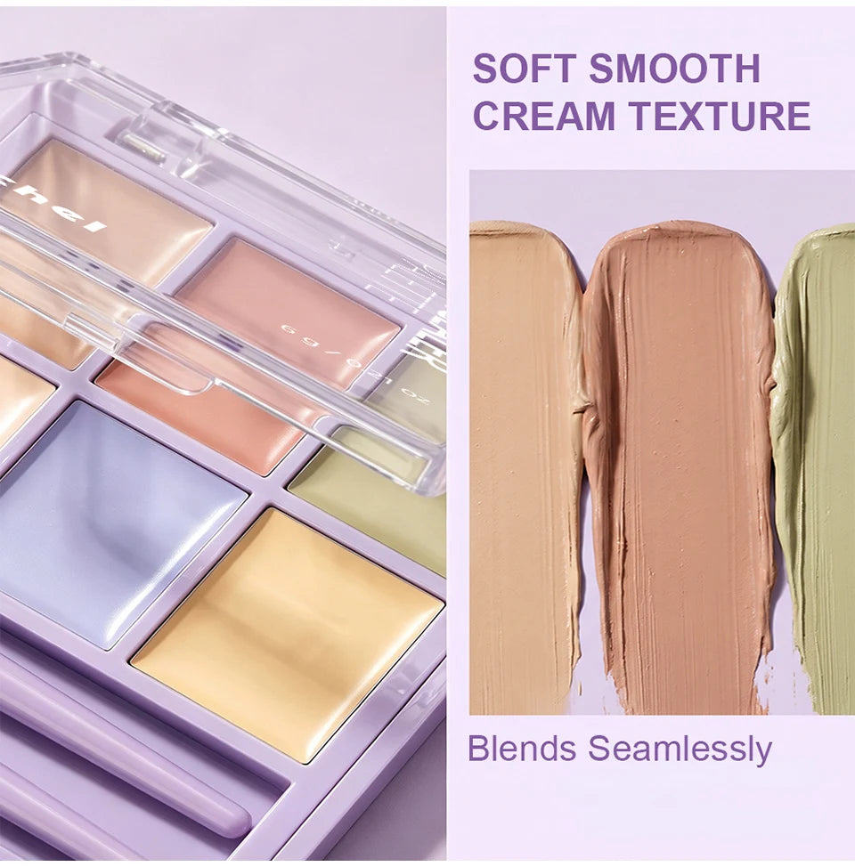 Multi-Shade Face Concealer and Color Correction Palette - 13