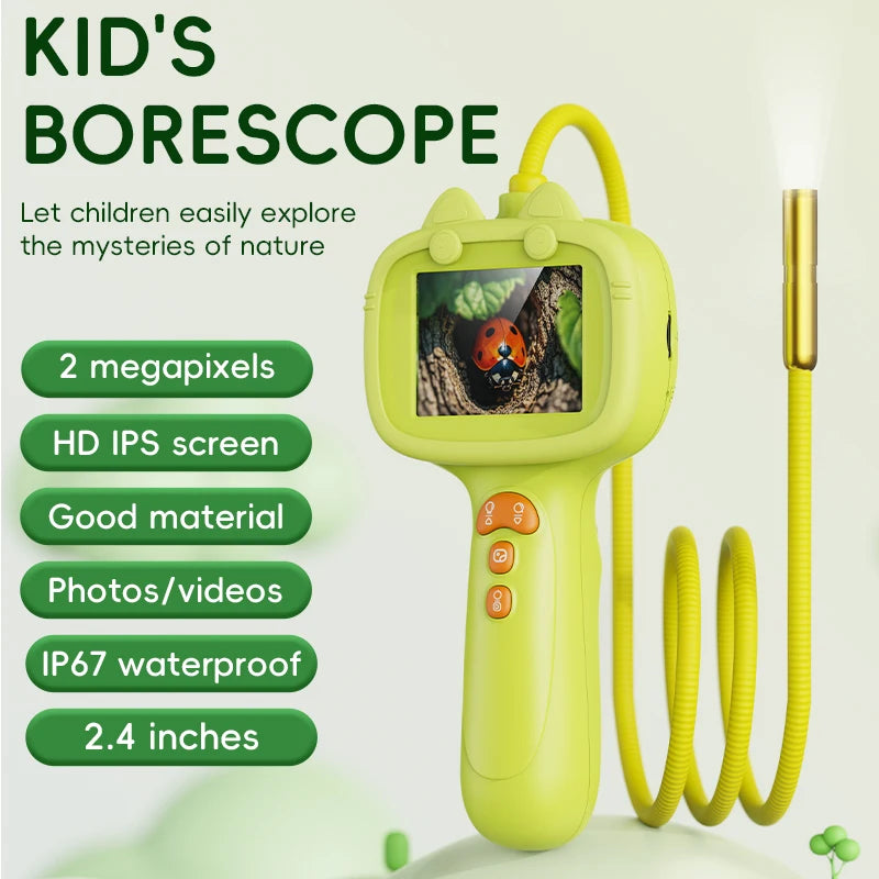 HD Borescope Inspection Camera for Kids Nature Exploration