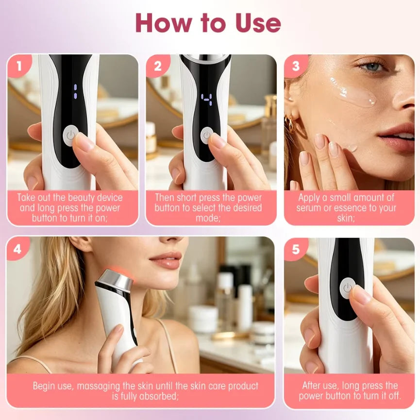 Microcurrent Facial Lifting and Skin Tightening Device - 6