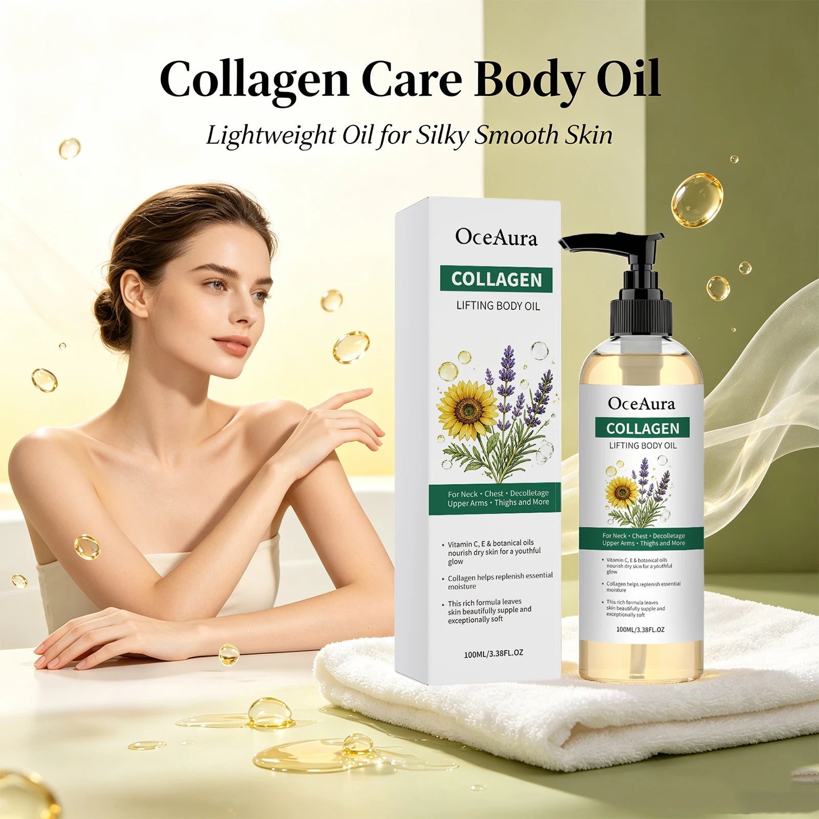 Collagen Nourishing Body Oil for Smooth Skin - 1