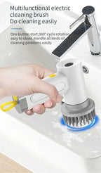 4-in-1 Electric Handheld Power Scrubber for Household Cleaning