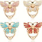 Glitter Butterfly Phone Ring Holder Kickstand