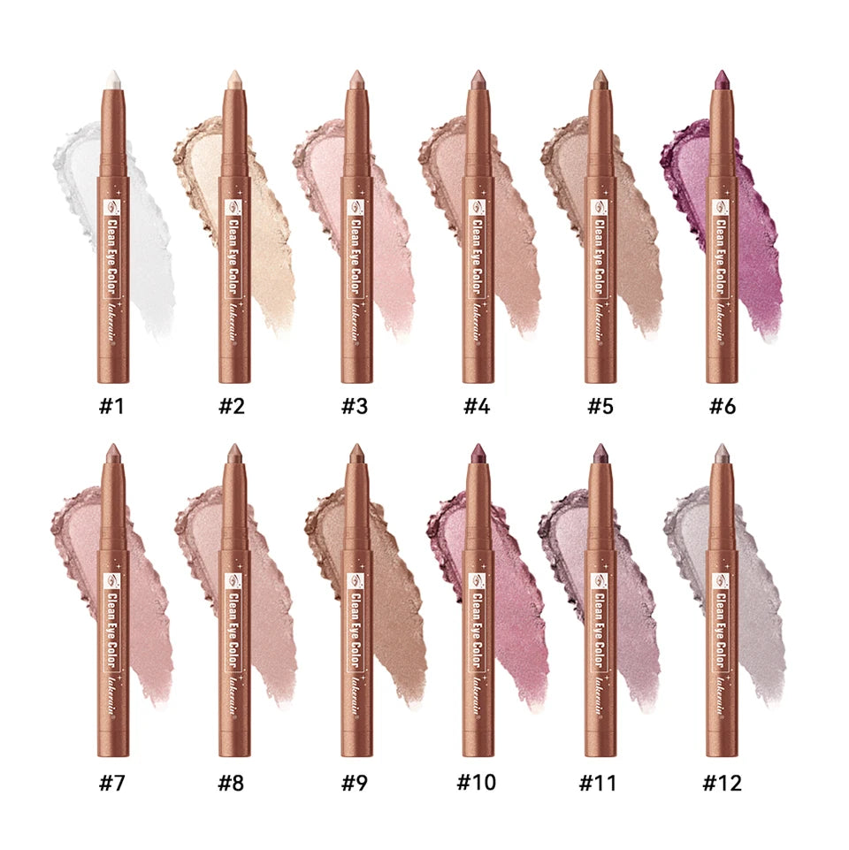 Waterproof Smudge-Proof Shimmer Eyeshadow Stick