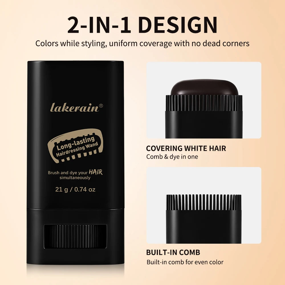 Temporary Hair Root Touch Up Stick with Built-in Comb - 4