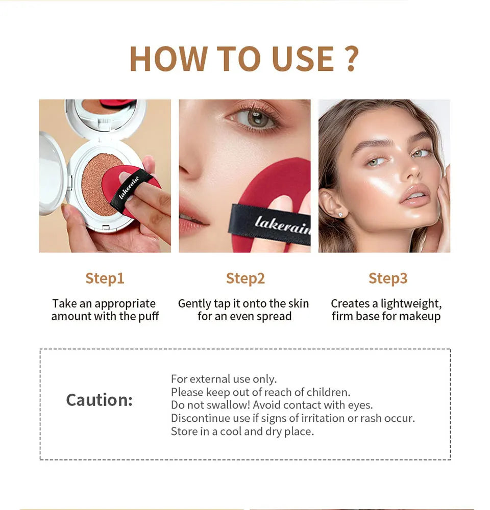 Semi-Matte Long-Lasting Cushion Foundation for Flawless Coverage