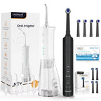 2-in-1 Portable Water Flosser and Electric Toothbrush Kit