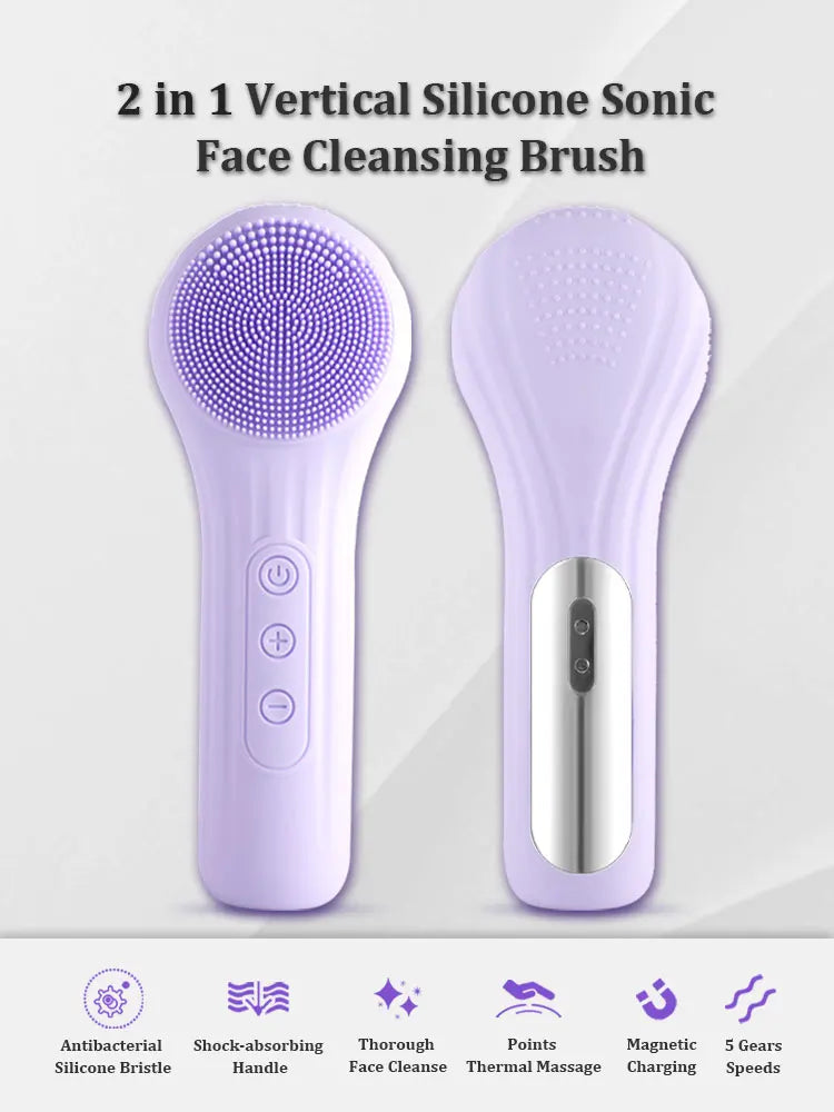Electric Sonic Facial Cleansing and Exfoliating Brush