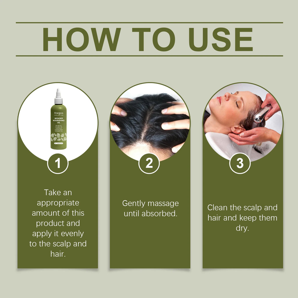 Nourishing Hair Growth Oil for Repair and Scalp Strength
