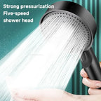 5-Mode High Pressure Water Saving Handheld Shower Head