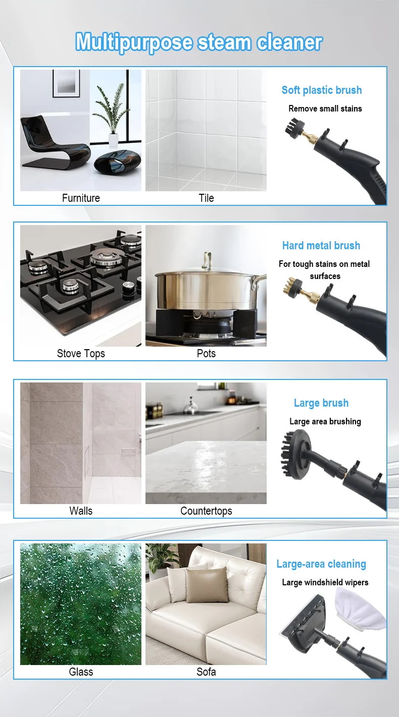 Portable High-Pressure Household Steam Cleaner - 17