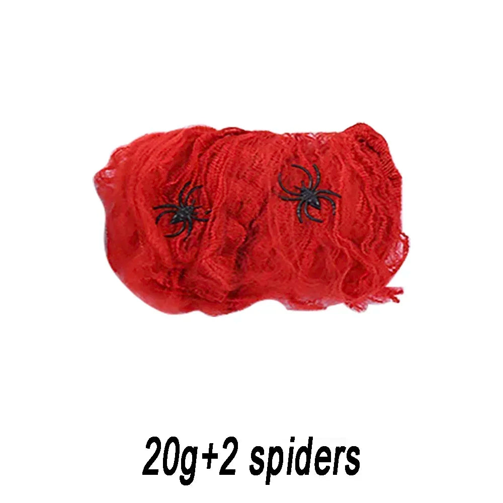 Artificial Spider Web for Halloween Decorations