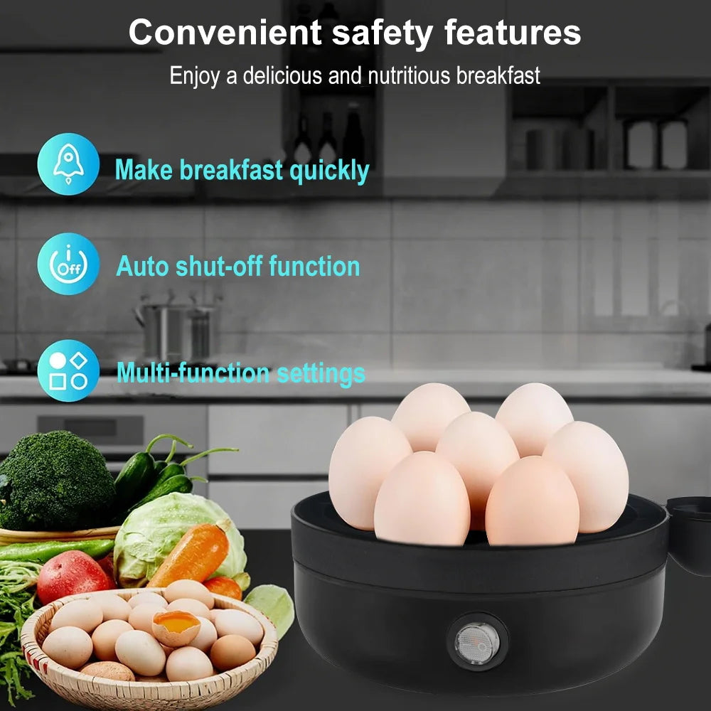 Electric Egg Boiler and Steamer for Perfectly Cooked Eggs