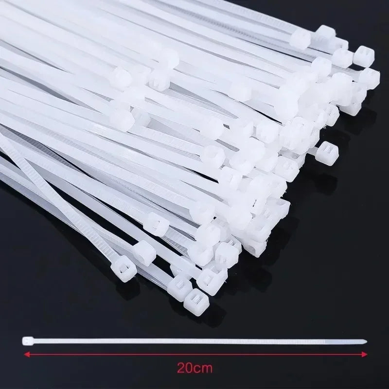 Heavy Duty Self-Locking Nylon Cable Zip Ties for Home and Office