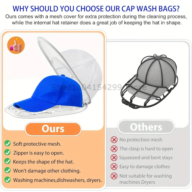 Portable Baseball Cap Washer and Shaper Cage - 3