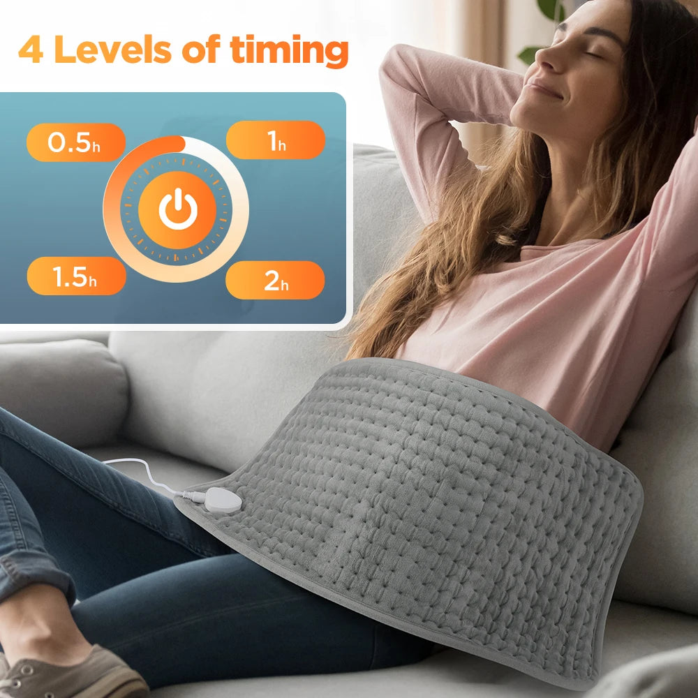 Electric Heating Pad for Pain Relief and Body Warming