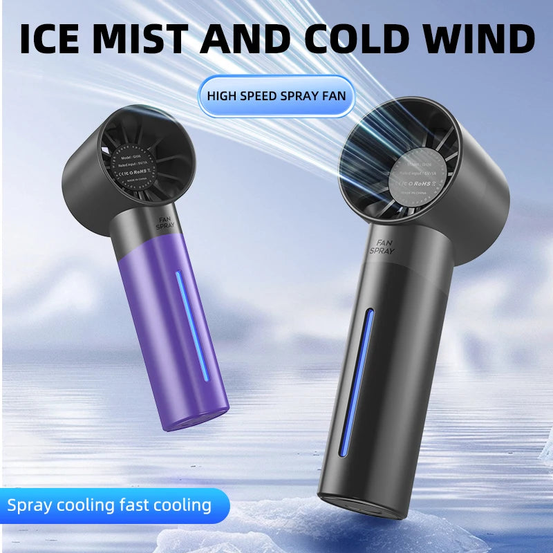 Portable Handheld Misting Fan for Summer Cooling