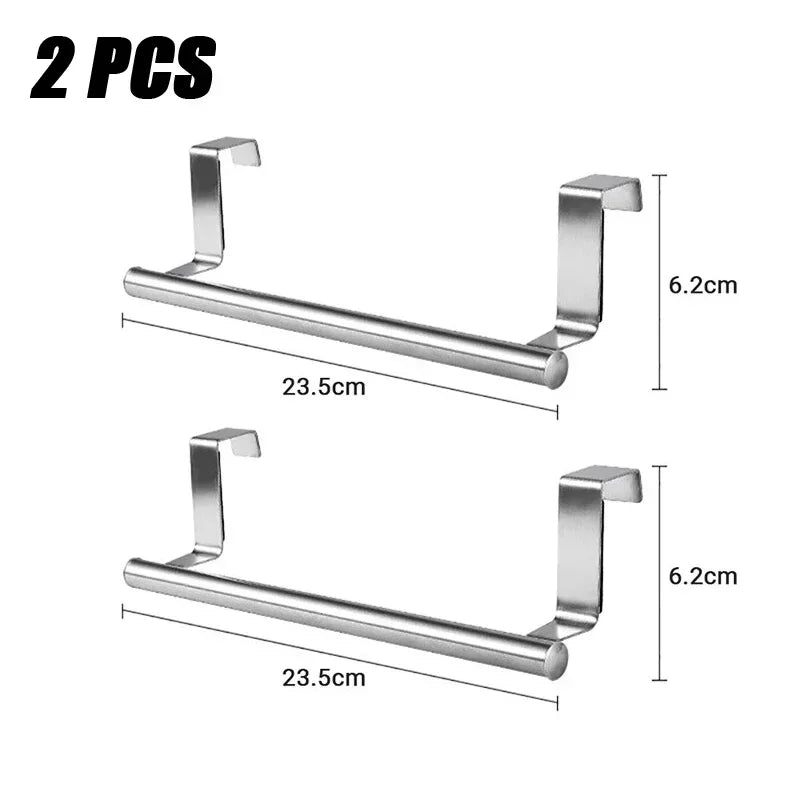 Stainless Steel Over-Cabinet Door Towel Rack