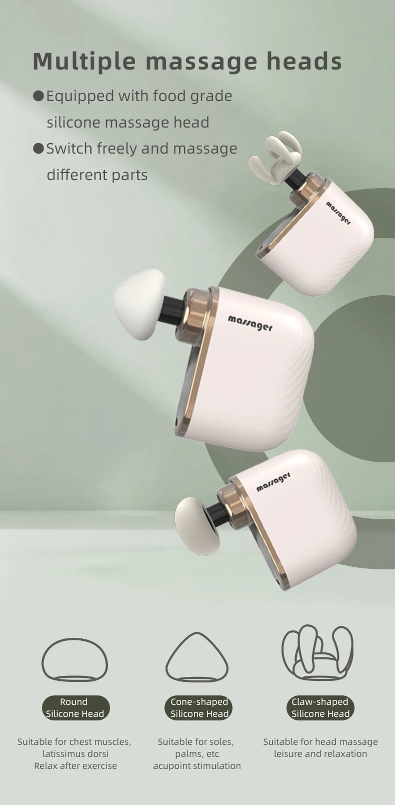 Portable Deep Tissue Percussion Muscle Massage Gun - 13
