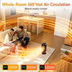 Portable Electric Ceramic Desktop Heater with Timer