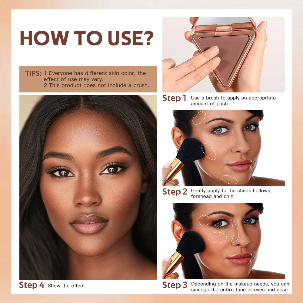 Matte Bronzer Powder for Face Contouring