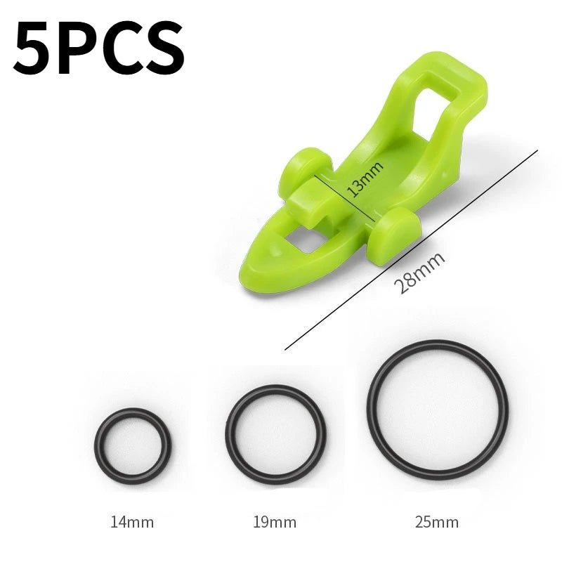 5-Piece Fishing Rod Hook Keeper and Lure Holder Set - 10