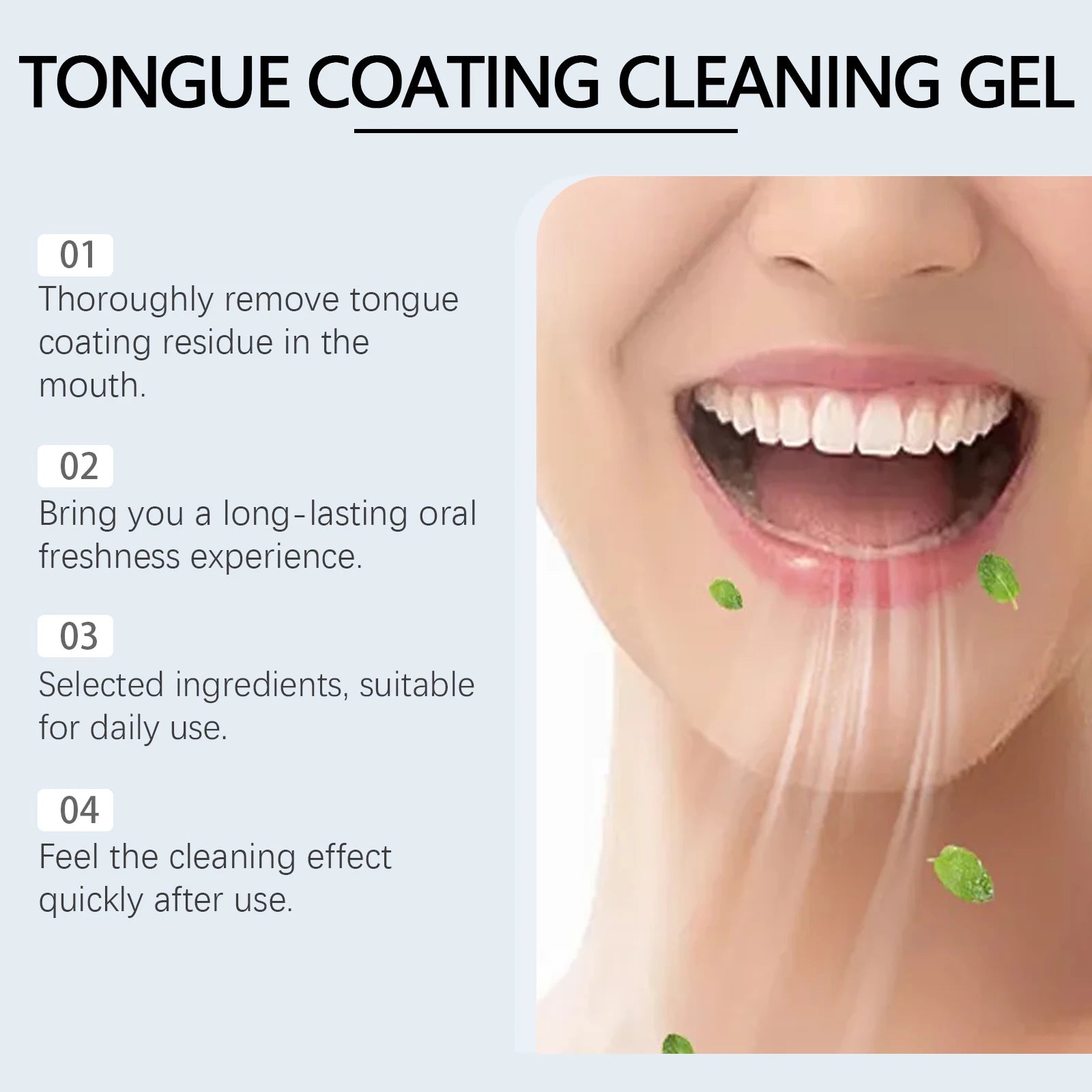 Tongue Cleaning Gel and Scraper Brush Kit - 5
