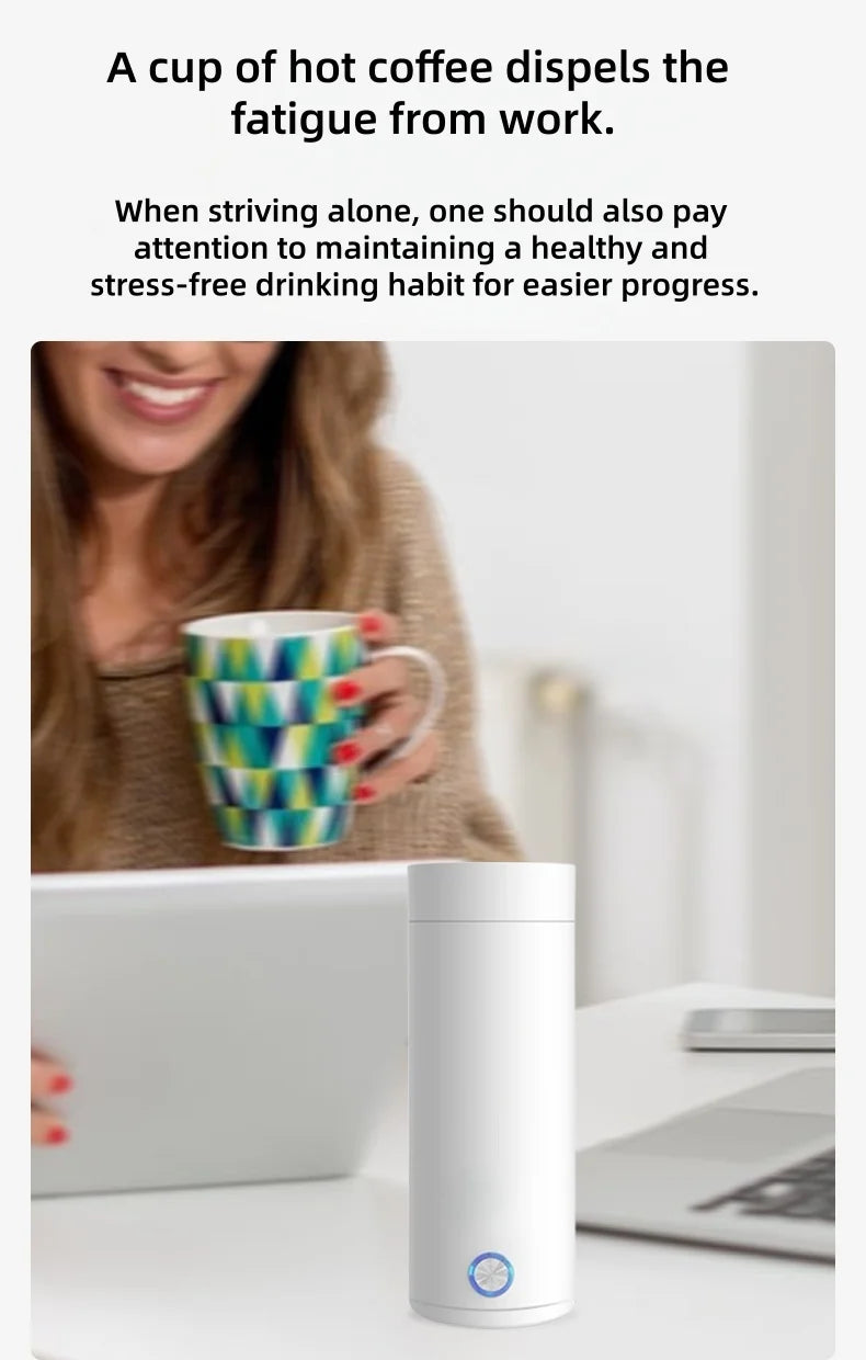 Portable Electric Travel Kettle for Hot Water and Drinks