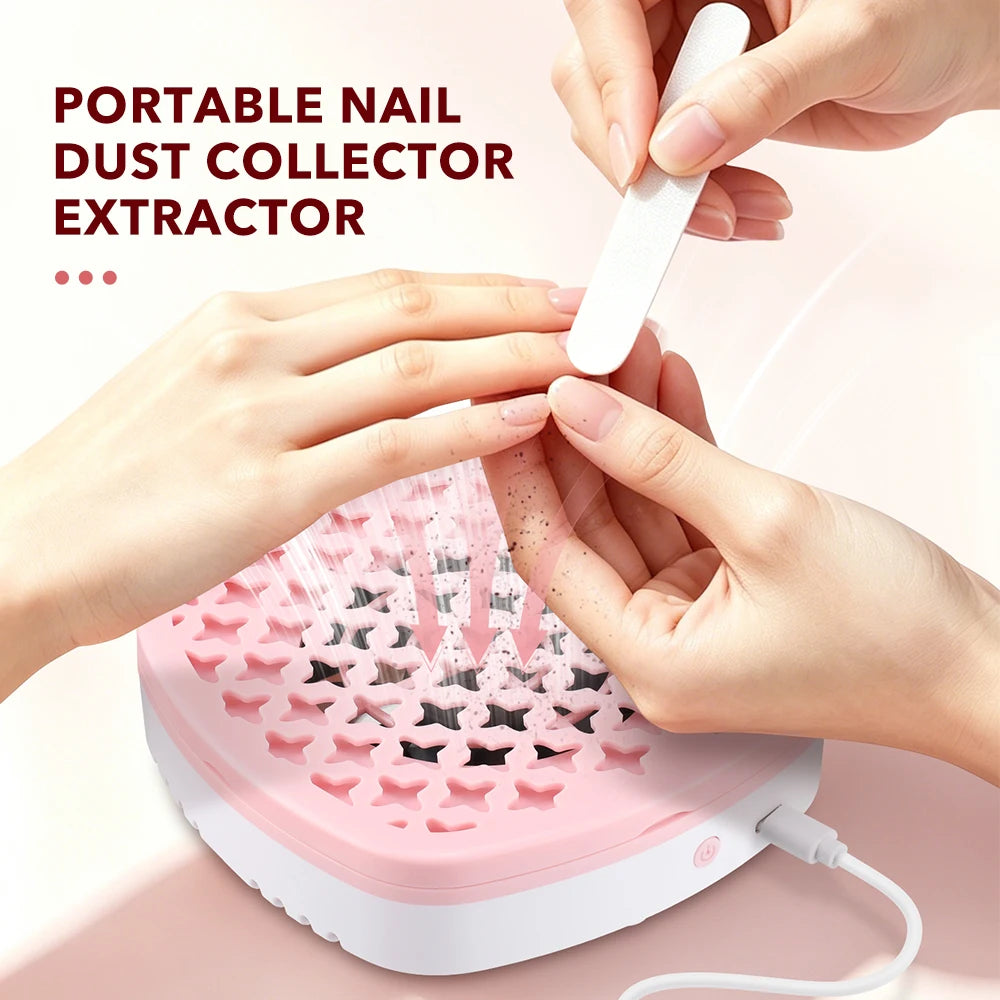 USB Portable Nail Dust Collector for Home Manicures