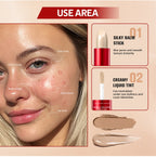 2-in-1 Liquid and Stick Blurring Concealer for Full Face Coverage