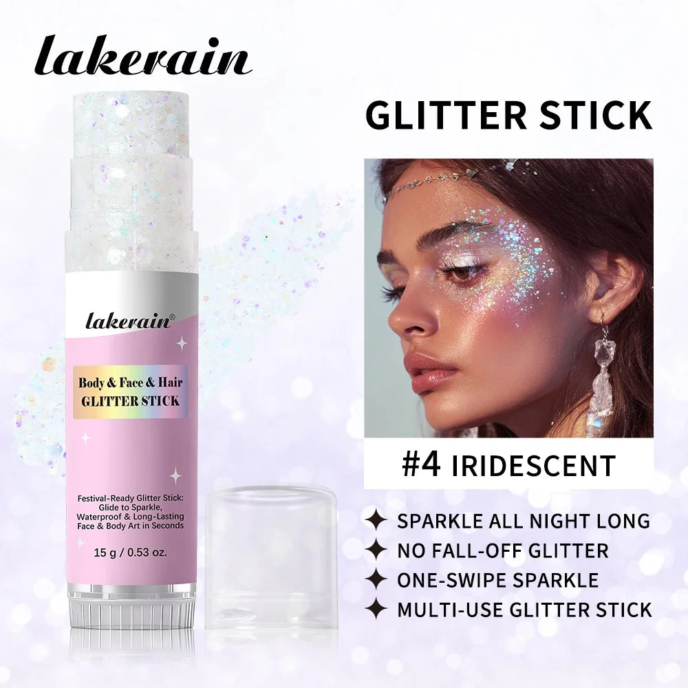 Waterproof Shimmer Glitter Stick for Face and Body