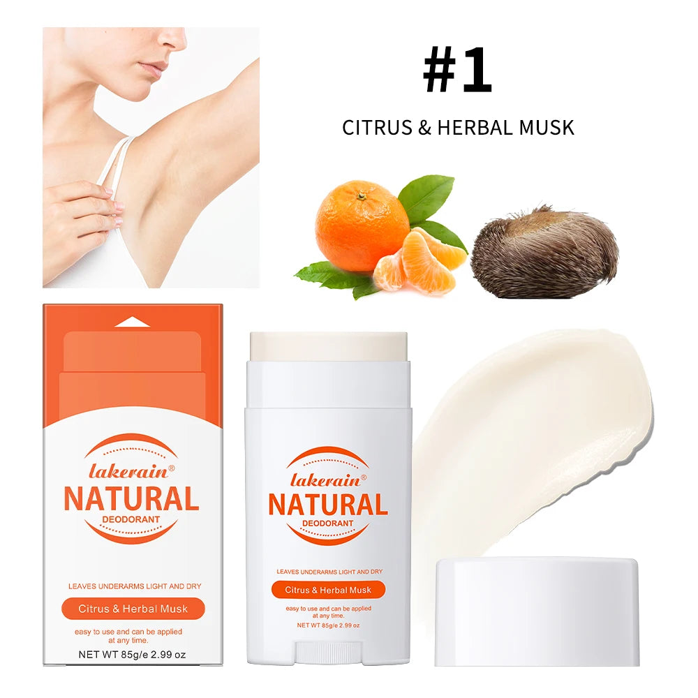 Natural Long-Lasting Solid Deodorant Stick for Freshness