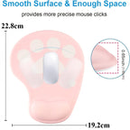 Ergonomic Cat Paw Mouse Pad with Wrist Support