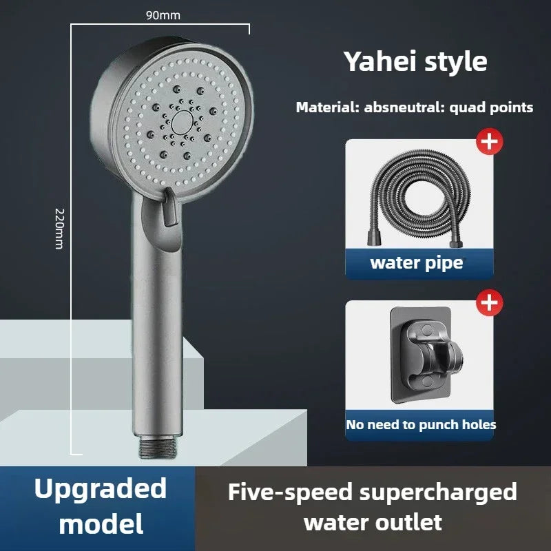 5-Mode High-Pressure Water Saving Shower Head - 14