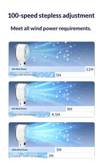 Portable Handheld Ice Cooling Fan with Digital Display