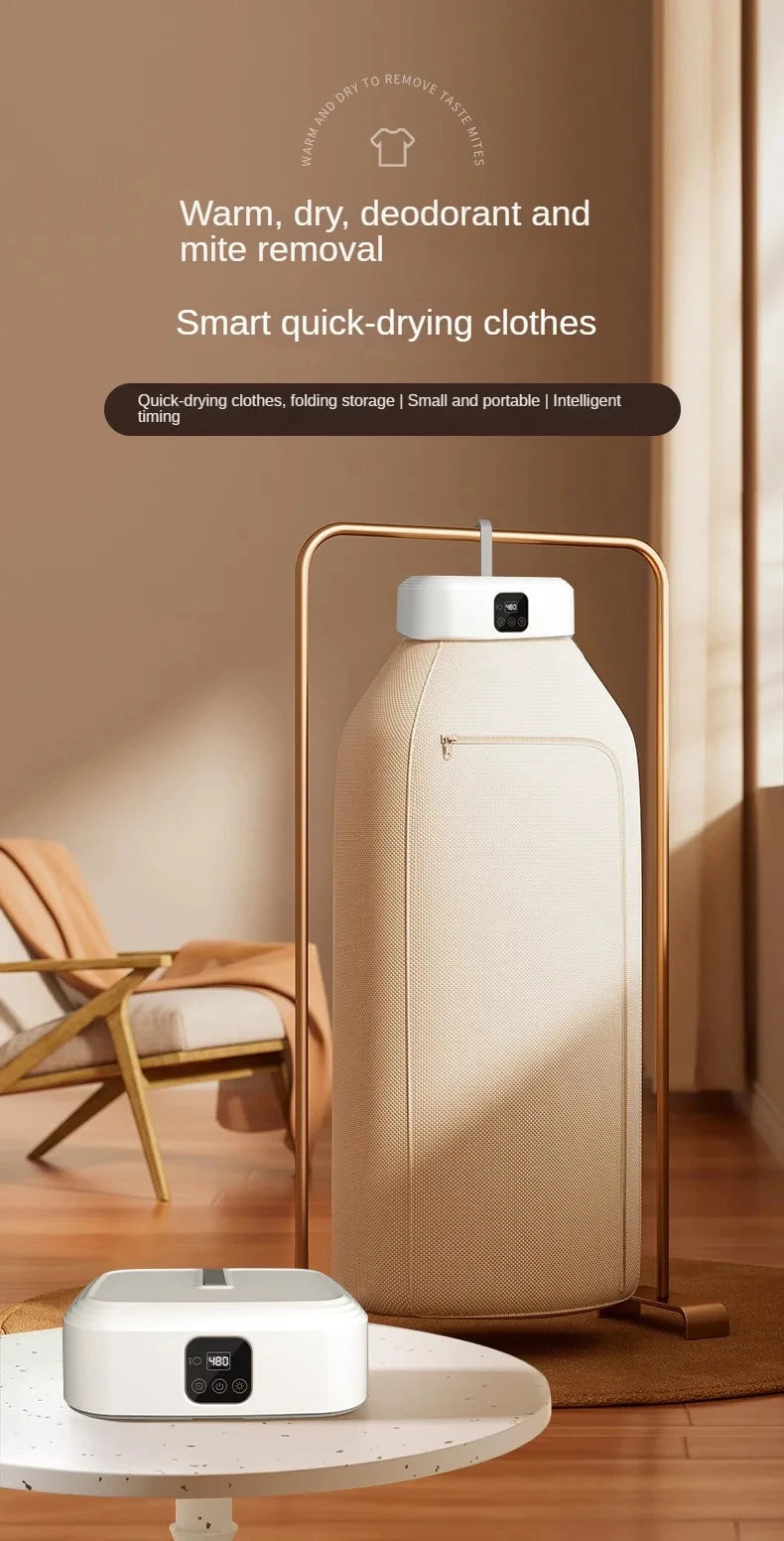 Portable Electric Clothes Dryer with Remote Control