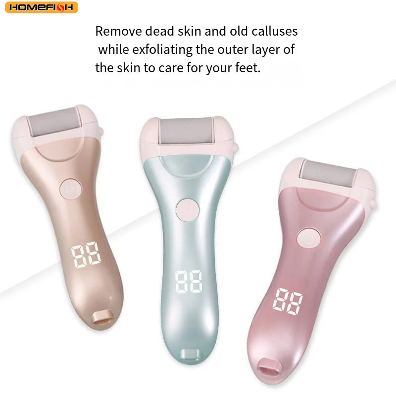Electric Rechargeable Foot Callus Remover with Power Display