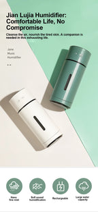 Portable Wireless Desktop Air Humidifier with Adjustable Mist