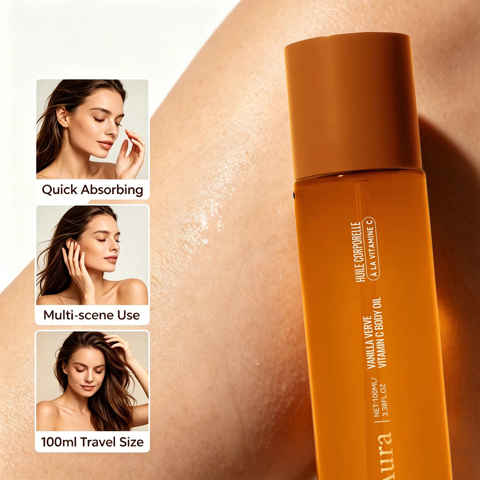 Vitamin C Hydrating Body Massage Oil - 3