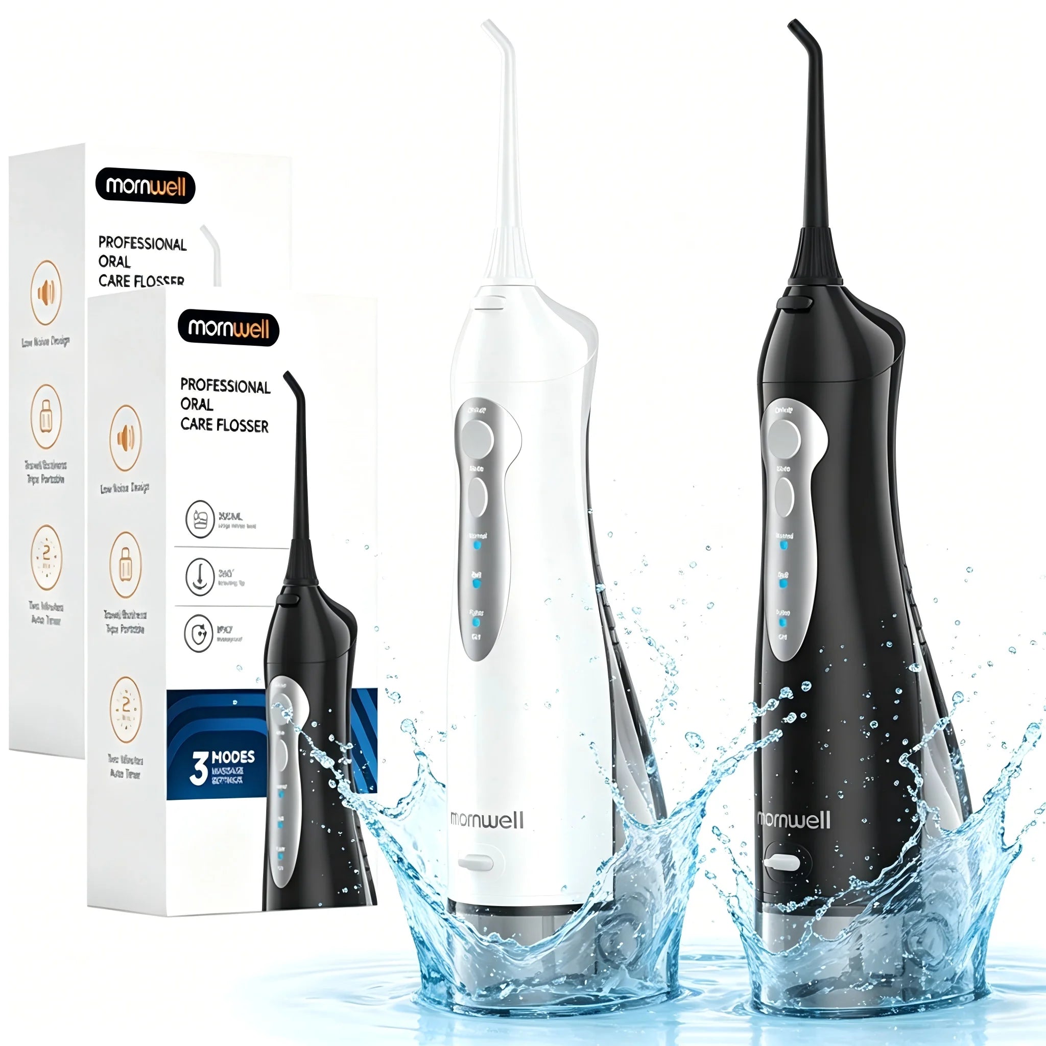 Portable Rechargeable Water Flosser for Oral Hygiene and Teeth Cleaning - 1